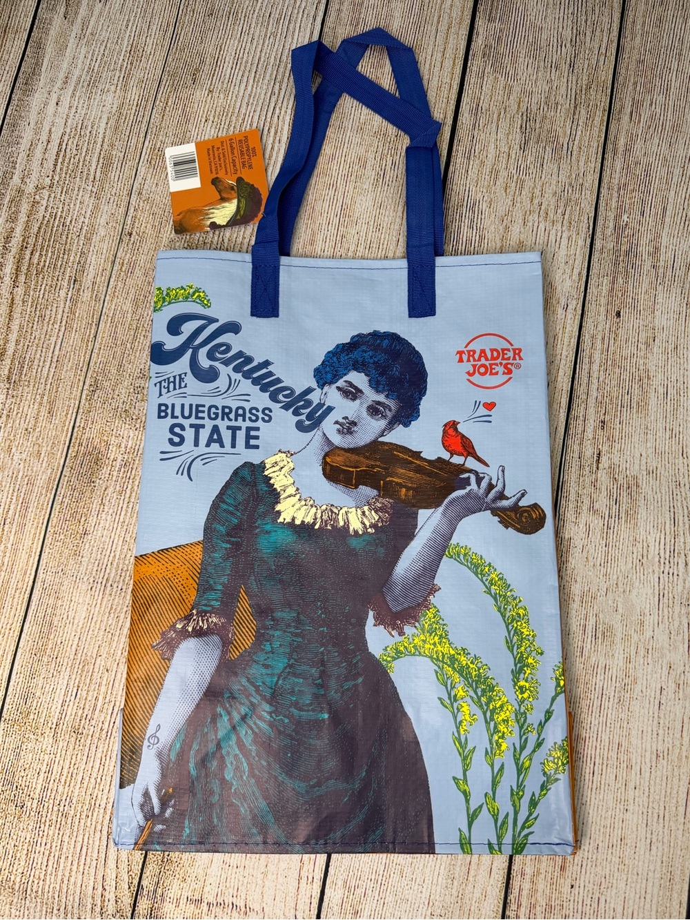 Trader Joe's Regional Kentucky Reusable Shopping Tote Bag NWT